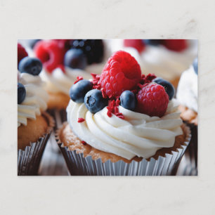 Patriotischer Cupcake Postkarte