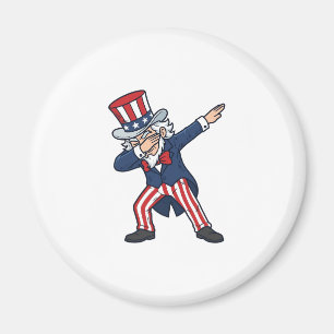 Patriotischer Dabbing Gentleman Vintage Vektor Des Magnet