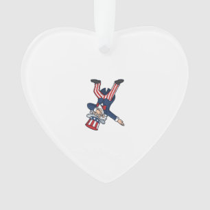 Patriotischer Dabbing Gentleman Vintage Vektor Des Ornament