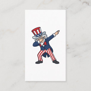 Patriotischer Dabbing Gentleman Vintage Vektor Des Visitenkarte