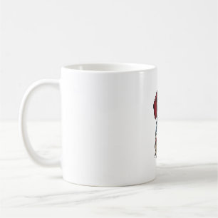 Patriotischer Dachshund Vintage Gravur Vektor Desi Kaffeetasse