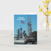 Patriotischer Dank - 2 Karte (Gelbe Blume)