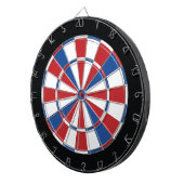 Patriotischer Dartboard - Rot, Weiß u. Blau Dartscheibe (Vorderseite rechts)