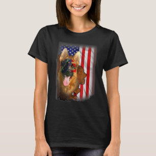 Patriotischer Deutscher Schäferhund - Amerikanisch T-Shirt