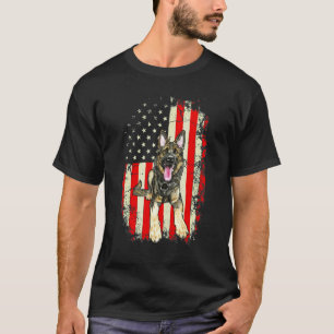 Patriotischer Deutscher Schäferhund T-Shirt