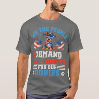 Patriotischer Dobermann Hund 1 T-Shirt