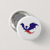 Patriotischer Drache-Knopf Button (Vorne & Hinten)
