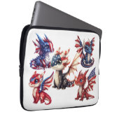 Patriotischer Drache Laptopschutzhülle (Vorne Rechts)