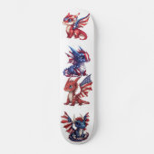 Patriotischer Drache Skateboard (Vorderseite)