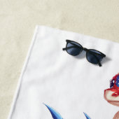 Patriotischer Drache Strandtuch (Beispiel)