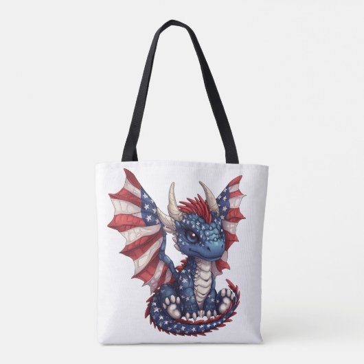 Patriotischer Drache Tasche (Rückseite)