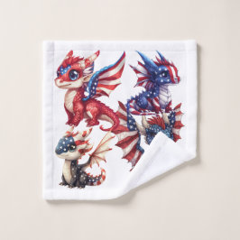 Patriotischer Drache Waschlappen
