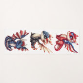 Patriotischer Drache Yogamatte (Vorderseite (Horizontal))