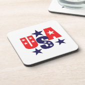 Patriotischer Drink-Untersetzer Getränkeuntersetzer (Linke Seite)