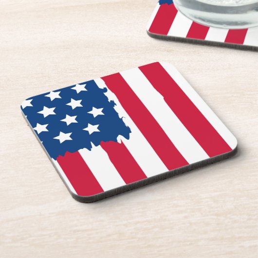 Patriotischer Drink-Untersetzer Getränkeuntersetzer (Linke Seite)
