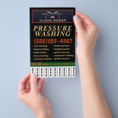 Patriotischer Druckwäscher mit Telefonnummern Flyer (Handgriff)