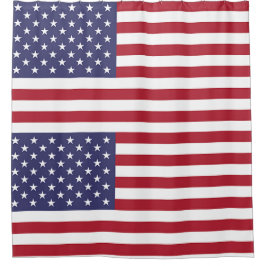 Patriotischer Duschvorhang mit Flagge der USA