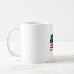 Patriotischer Ehemann Daddy Beschützer Held Flagge Kaffeetasse