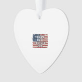 Patriotischer Ehemann Daddy Beschützer Held Flagge Ornament (Vorderseite)