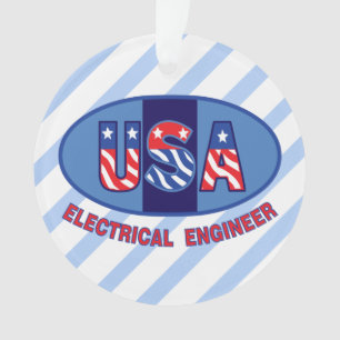 Patriotischer Elektroingenieur Ornament