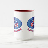 Patriotischer Elektroingenieur Tasse (Zentrum)