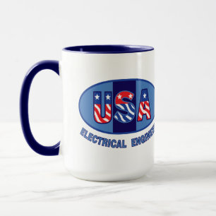 Patriotischer Elektroingenieur Tasse