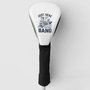 Patriotischer Enten-Rakete Vintage-Vector-Shirt-De Golf Headcover