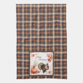 Patriotischer Erntedank der Türkei über Kariert Geschirrtuch (Vertikal)