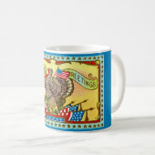 Patriotischer Erntedank Gruß Kaffeetasse (VorderseiteRechts)