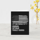 Patriotischer Erntedank Opa Offiziell Türkisches A Karte (Gelbe Blume)