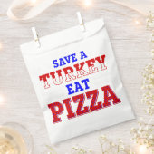 patriotischer Erntedank rette Pizza aus Truthühner Geschenktütchen (Ausgeschnitten)