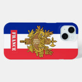 Patriotischer Fall der französischen Flagge, Frank Case-Mate iPhone Hülle (Rückseite (Horizontal))