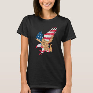 Patriotischer Fallschirmspringer US Amerikanische T-Shirt