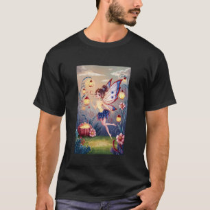 Patriotischer Feen-Amerikanischer Flaggen-Garten F T-Shirt