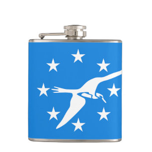 Patriotischer Flasche mit der Flagge von Corpus Ch Flachmann
