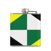 Patriotischer Flasche mit der Flagge von Monterey  Flachmann (Rückseite)