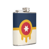 Patriotischer Flasche mit Fahne von Tulsa City Flachmann (Rechts)