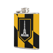 Patriotischer Flasche mit Flag Baltimore City Flachmann (Links)