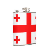 Patriotischer Flasche mit georgischer Flagge Flachmann (Rechts)