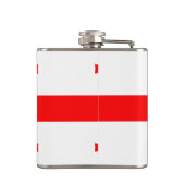 Patriotischer Flasche mit georgischer Flagge Flachmann (Rückseite)