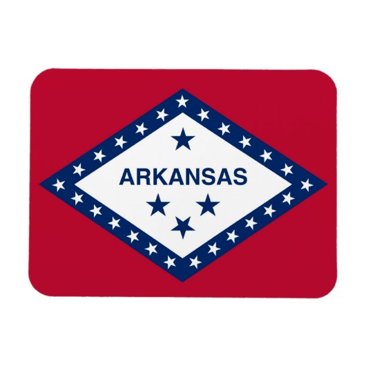 Patriotischer flexibler Foto-Magnet mit Arkansas-F Magnet (Horizontal)