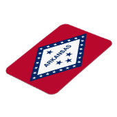 Patriotischer flexibler Foto-Magnet mit Arkansas-F Magnet (Linke Seite)