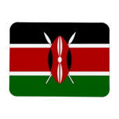 Patriotischer flexibler Foto-Magnet mit kenianisch Magnet (Horizontal)