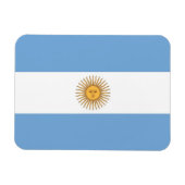 Patriotischer flexibler Magnet mit argentinischer (Horizontal)