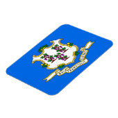 Patriotischer flexibler Magnet mit Connecticut-Fla (Linke Seite)