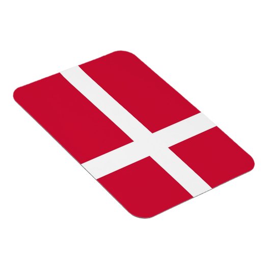 Patriotischer flexibler Magnet mit dänischer Flagg (Rechte Seite)
