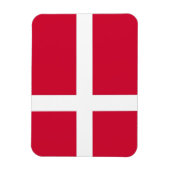 Patriotischer flexibler Magnet mit dänischer Flagg (Vertikal)