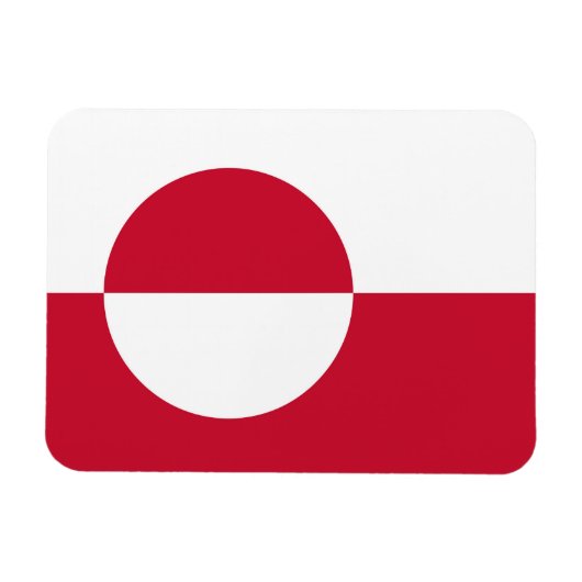 Patriotischer flexibler Magnet mit der Flagge Grön (Horizontal)