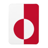 Patriotischer flexibler Magnet mit der Flagge Grön (Vertikal)