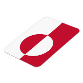 Patriotischer flexibler Magnet mit der Flagge Grön (Linke Seite)